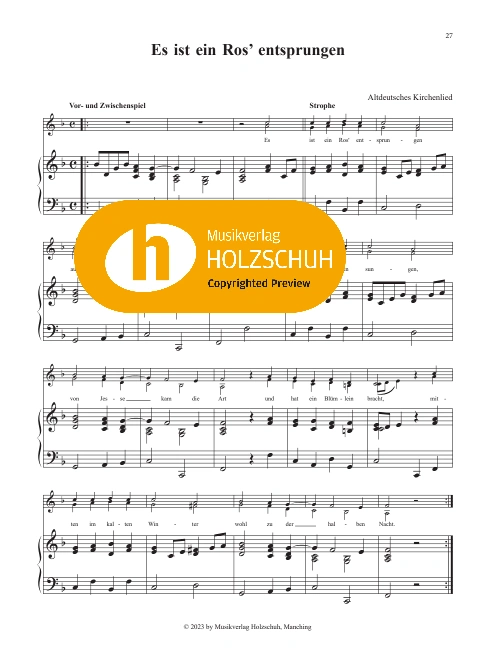 Es ist ein Ros entsprungen